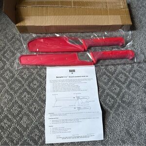 Kuhn Rikon Red Bread & Sandwich Knife Set